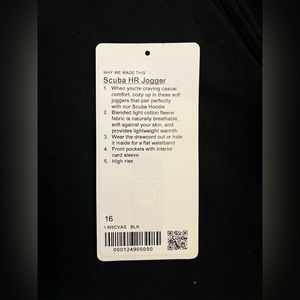 LULU LEMON SCUBA HIGH RISE JOGGERS